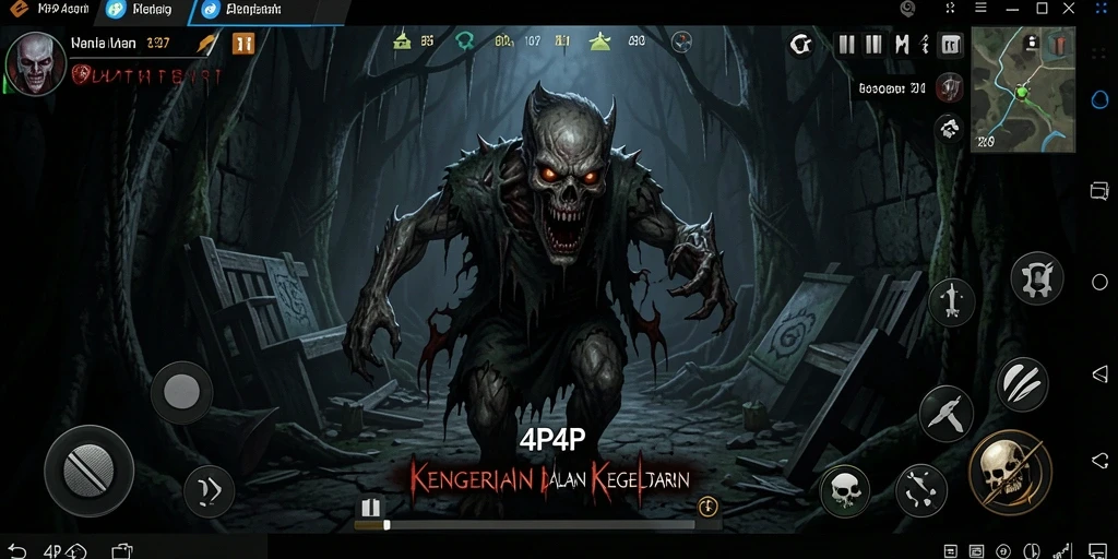 Gameplay Horror mencekam dalam 4P4P yang membuat ketegangan meningkat.