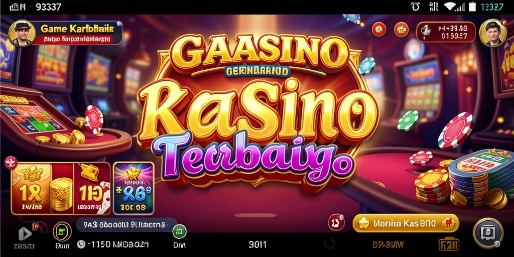 Screenshot gameplay 93337 dengan grafis kasino yang menarik.
