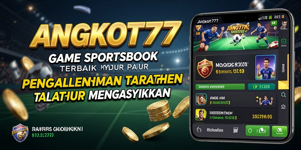 Tampilan gameplay Sportsbook lengkap dengan taruhan langsung dan analisis statistik.
