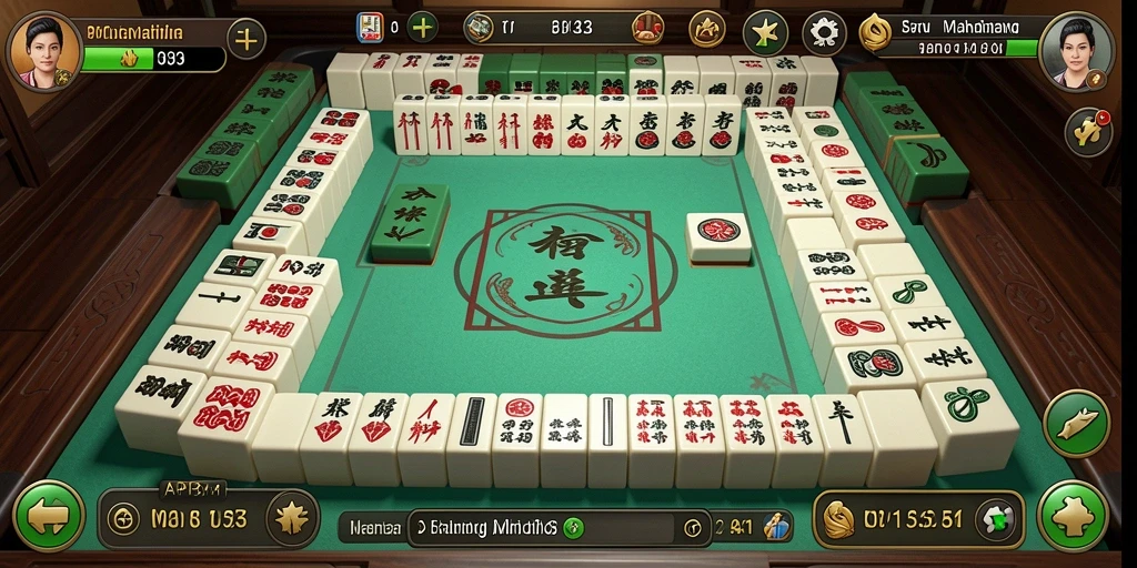 Tampilan screenshot gameplay Mahjong di API33 yang menantang.