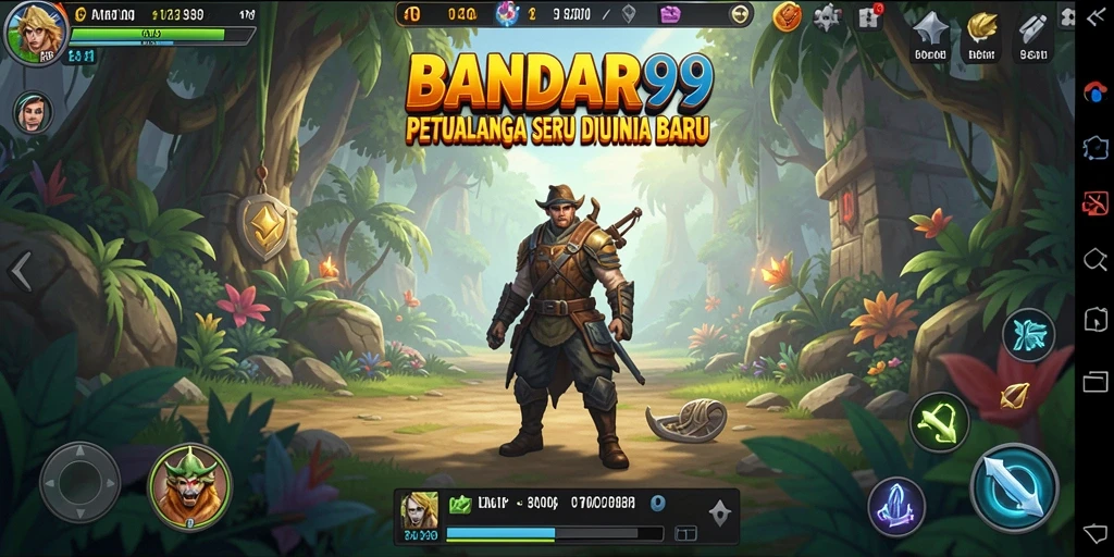 Tampilan menarik gameplay petualangan di BANDAR99.
