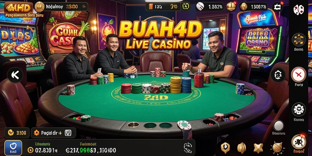 Tampilan permainan Live Casino yang menarik di BUAH4D.
