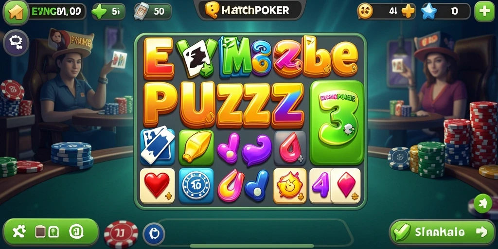 Tampilan gameplay seru dari EYANGPOKER dengan kombinasi warna-warni.