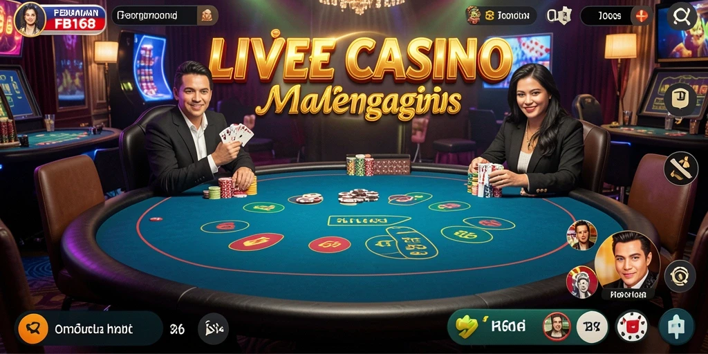 Tampilan gameplay Live Casino FB168 yang seru dan menarik.