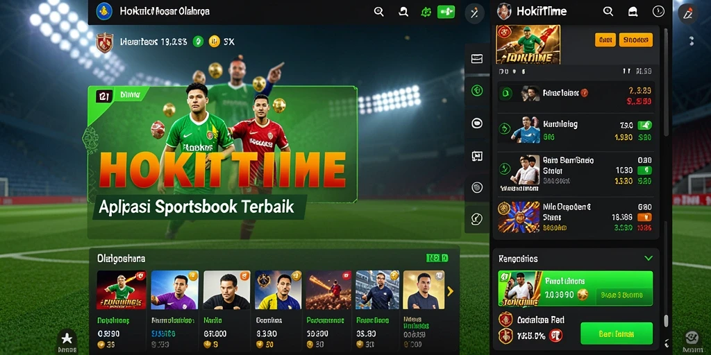 Tampilan dinamis dan interaktif gameplay HOKITIME saat bertaruh.
