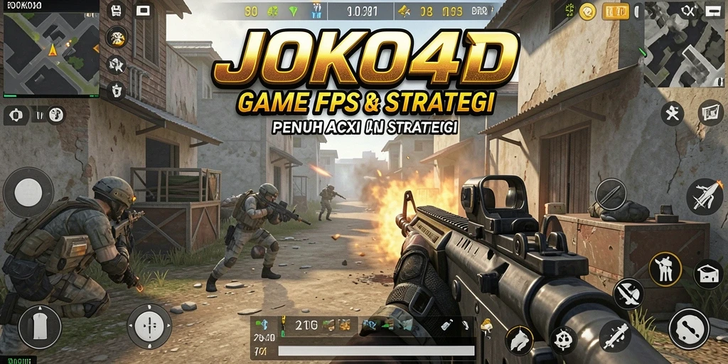 Tampilan gameplay intens dari JOKO4D dengan aksi tembak-menembak yang mendebarkan.