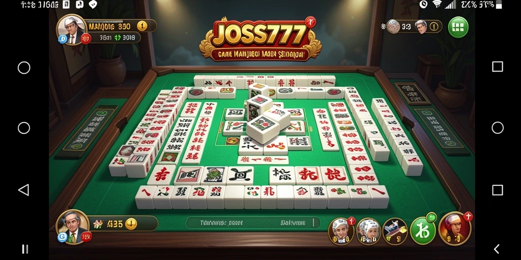 Gameplay JOSS777 menampilkan tantangan Mahjong yang menarik dan seru.