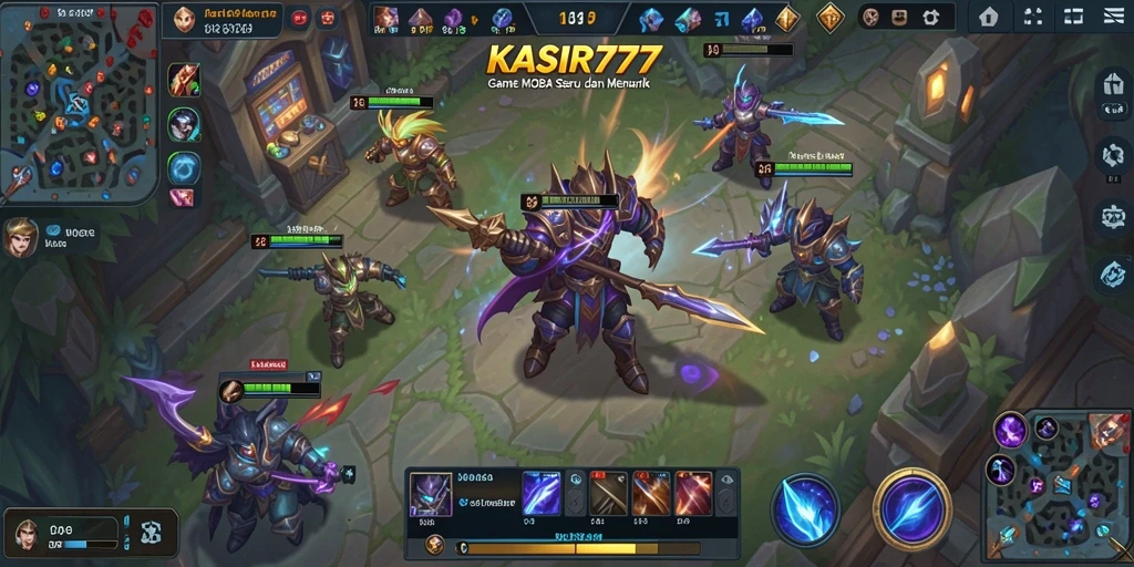 Tampilan gameplay seru dari KASIR777 dengan aksi pertarungan tim.