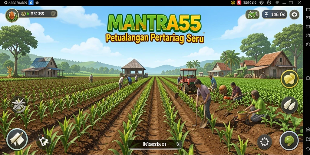 Gameplay seru bertani dan mengelola lahan di MANTRA55.