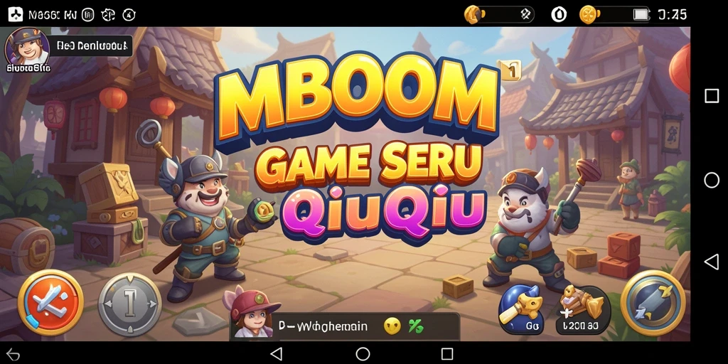 Tampilan gameplay QiuQiu yang seru di MBOOM.