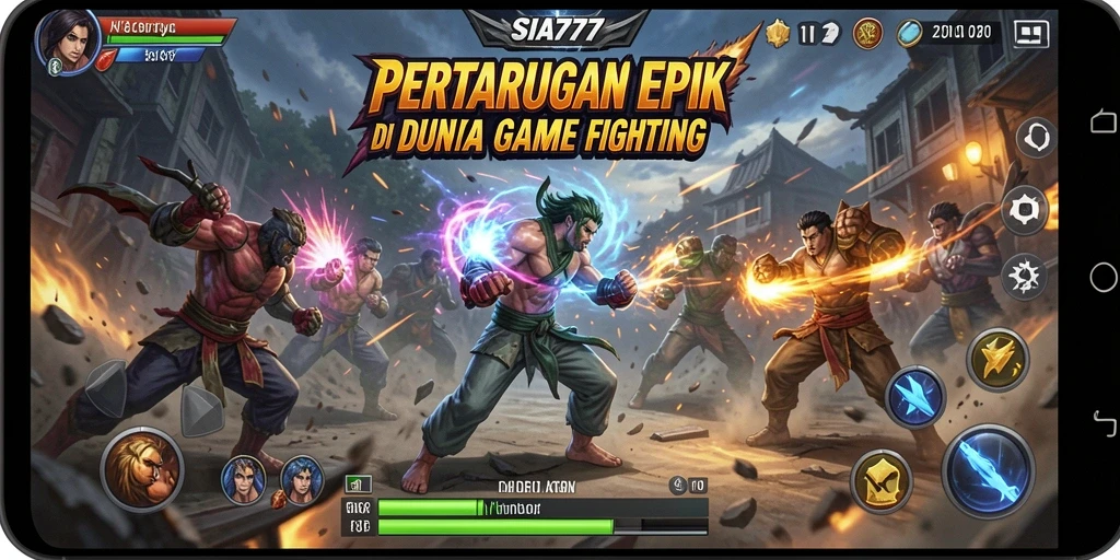 Screenshot utama SIA777 menampilkan aksi pertarungan yang mendebarkan.