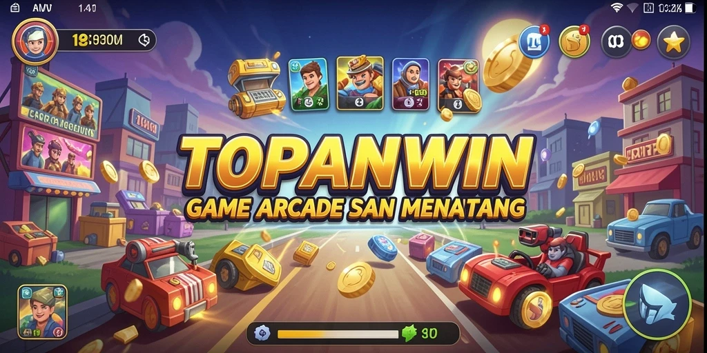 Screenshot gameplay TOPANWIN menunjukkan aksi seru dan tantangan menarik.
